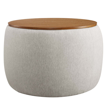 Modway EEI-6688 Perla Woven Heathered Fabric Upholstered Storage Ottoman Modway