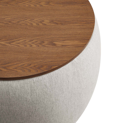 Modway EEI-6688 Perla Woven Heathered Fabric Upholstered Storage Ottoman Modway