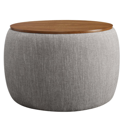 Modway EEI-6688 Perla Woven Heathered Fabric Upholstered Storage Ottoman Modway