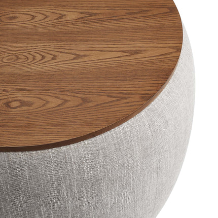 Modway EEI-6688 Perla Woven Heathered Fabric Upholstered Storage Ottoman Modway