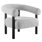 Light Gray Black / Upholstered Fabric