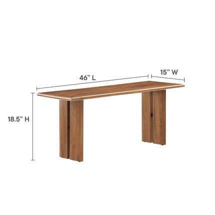 Modway EEI-6690 Amistad 60" Wood Dining Table and Bench Set Modway