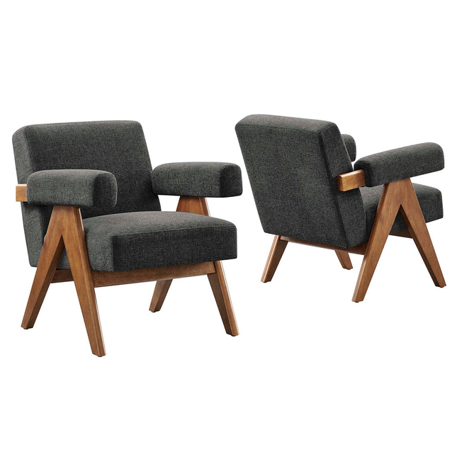 Modway EEI-6704 Lyra Fabric Armchair Set of 2 Modway
