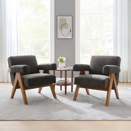 Modway EEI-6704 Lyra Fabric Armchair Set of 2 Modway