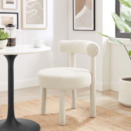 Modway EEI-6705 Toulouse Boucle Fabric Dining Chair Set of 2 - Plaza Home Decor
