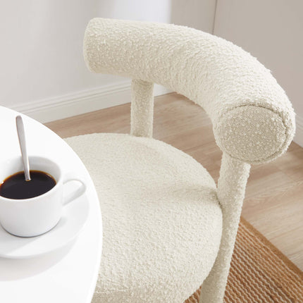 Modway EEI-6705 Toulouse Boucle Fabric Dining Chair Set of 2 - Plaza Home Decor