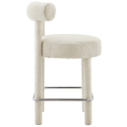 Modway EEI-6707 Toulouse Boucle Fabric Counter Stool Set of 2 - Plaza Home Decor