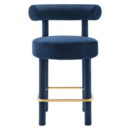 Modway EEI-6708 Toulouse Performance Velvet Counter Stool Set of 2 - Plaza Home Decor
