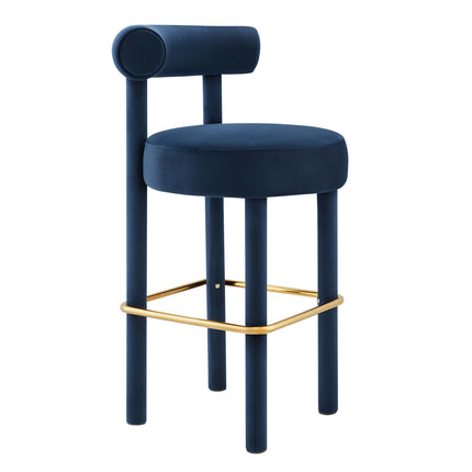 Modway EEI-6710 Toulouse Performance Velvet Bar Stool Set of 2 - Plaza Home Decor