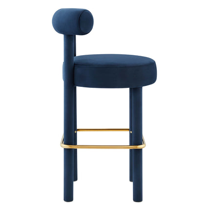 Modway EEI-6710 Toulouse Performance Velvet Bar Stool Set of 2 - Plaza Home Decor