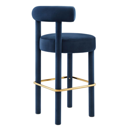 Modway EEI-6710 Toulouse Performance Velvet Bar Stool Set of 2 - Plaza Home Decor