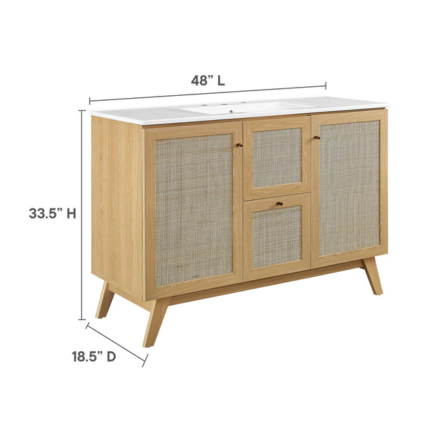 Modway EEI-6719 Soma 48" Single Sink Bathroom Vanity - Plaza Home Decor