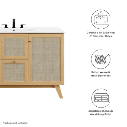 Modway EEI-6719 Soma 48" Single Sink Bathroom Vanity - Plaza Home Decor