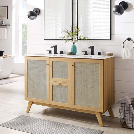 Modway EEI-6721 Soma 48" Double Sink Bathroom Vanity - Plaza Home Decor