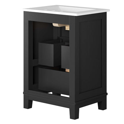 Modway EEI-6723 Dixie 24" Solid Wood Bathroom Vanity Modway