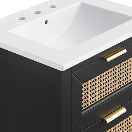 Modway EEI-6723 Dixie 24" Solid Wood Bathroom Vanity Modway