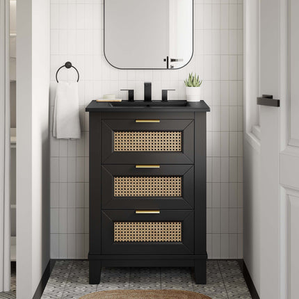 Modway EEI-6724 Dixie 24" Solid Wood Bathroom Vanity Cabinet Modway
