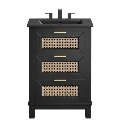 Modway EEI-6724 Dixie 24" Solid Wood Bathroom Vanity Cabinet Modway
