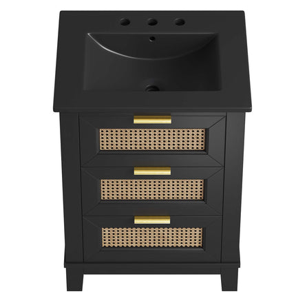 Modway EEI-6724 Dixie 24" Solid Wood Bathroom Vanity Cabinet Modway