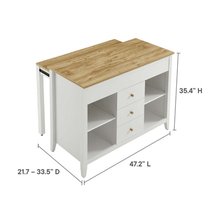 Modway EEI-6728 Farmstead Kitchen Island Modway