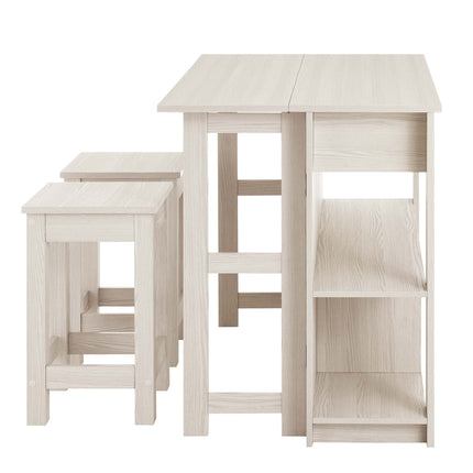 Modway EEI-6731 Meadowbrook 3-Piece Kitchen Island and Stool Set Modway