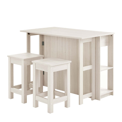 Modway EEI-6731 Meadowbrook 3-Piece Kitchen Island and Stool Set Modway