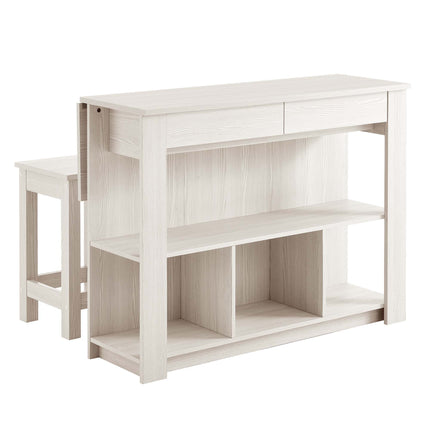 Modway EEI-6731 Meadowbrook 3-Piece Kitchen Island and Stool Set Modway