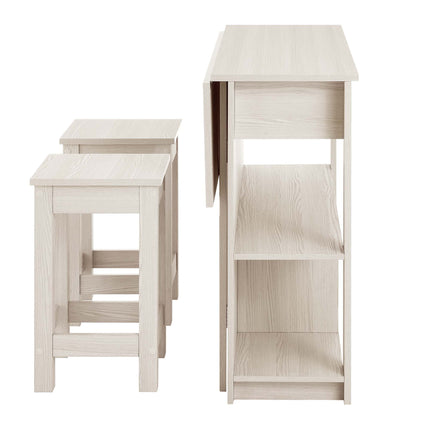 Modway EEI-6731 Meadowbrook 3-Piece Kitchen Island and Stool Set Modway