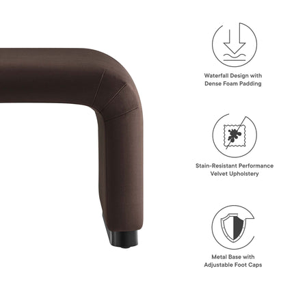 Modway EEI-6733 Koda Performance Velvet Waterfall Stool Modway