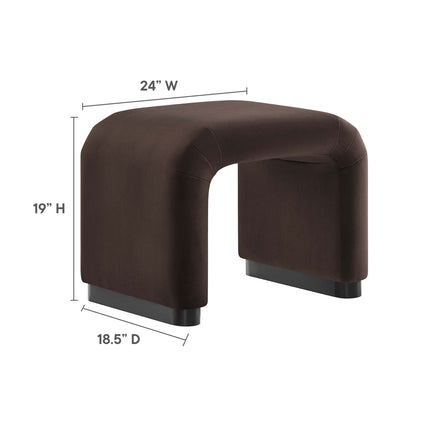 Modway EEI-6733 Koda Performance Velvet Waterfall Stool Modway