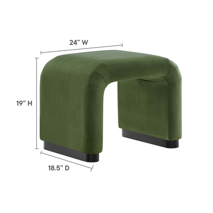 Modway EEI-6733 Koda Performance Velvet Waterfall Stool Modway