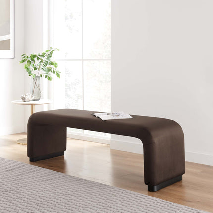 Modway EEI-6734 Koda Performance Velvet Waterfall Long Bench Modway