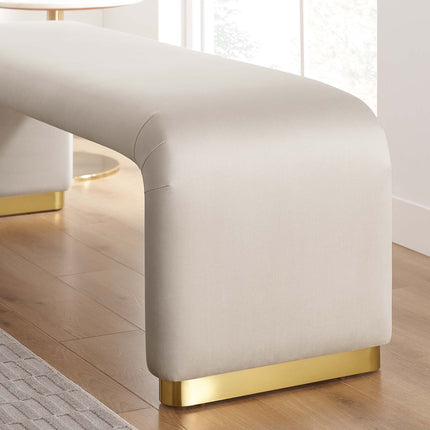 Modway EEI-6734 Koda Performance Velvet Waterfall Long Bench Modway