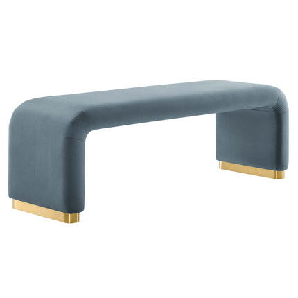 Modway EEI-6734 Koda Performance Velvet Waterfall Long Bench Modway