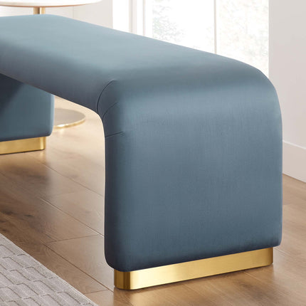 Modway EEI-6734 Koda Performance Velvet Waterfall Long Bench Modway
