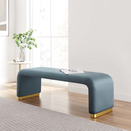 Modway EEI-6734 Koda Performance Velvet Waterfall Long Bench Modway