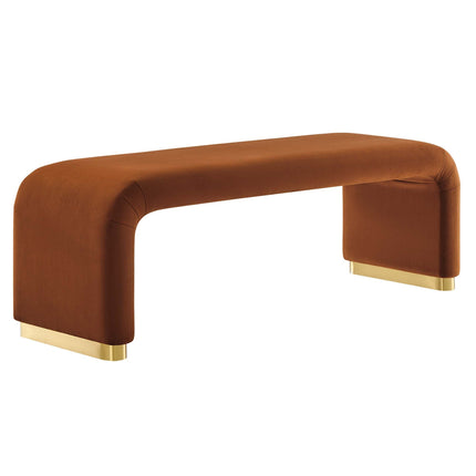 Modway EEI-6734 Koda Performance Velvet Waterfall Long Bench Modway