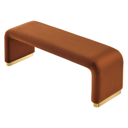 Modway EEI-6734 Koda Performance Velvet Waterfall Long Bench Modway