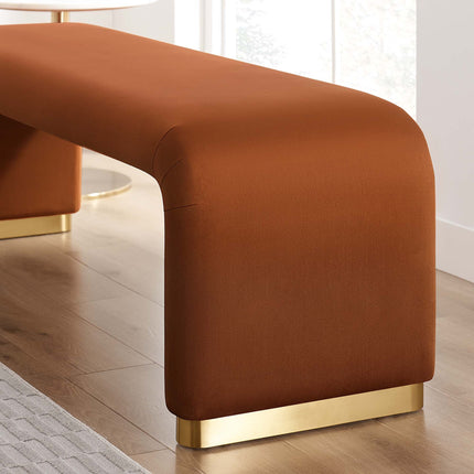 Modway EEI-6734 Koda Performance Velvet Waterfall Long Bench Modway