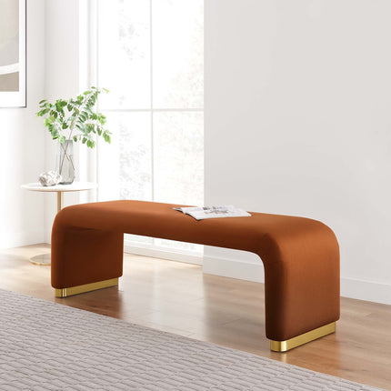 Modway EEI-6734 Koda Performance Velvet Waterfall Long Bench Modway