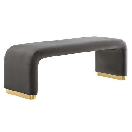 Modway EEI-6734 Koda Performance Velvet Waterfall Long Bench Modway