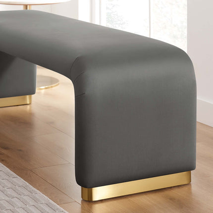 Modway EEI-6734 Koda Performance Velvet Waterfall Long Bench Modway