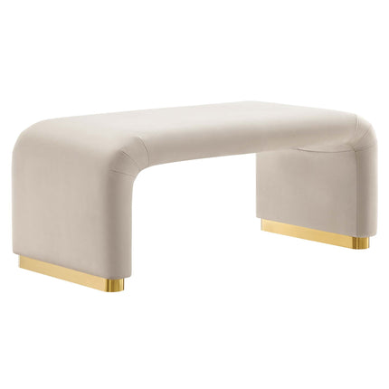 Modway EEI-6735 Koda Performance Velvet Waterfall Ottoman Modway