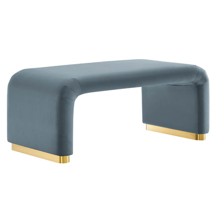 Modway EEI-6735 Koda Performance Velvet Waterfall Ottoman Modway