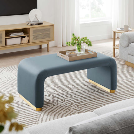 Modway EEI-6735 Koda Performance Velvet Waterfall Ottoman Modway