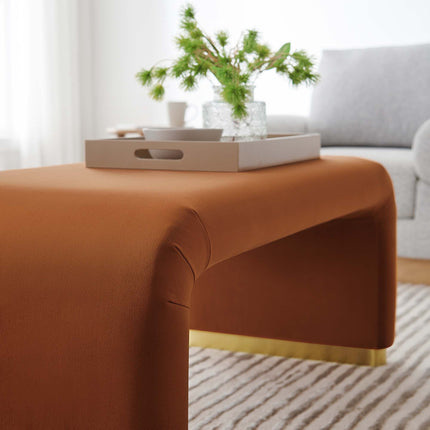 Modway EEI-6735 Koda Performance Velvet Waterfall Ottoman Modway