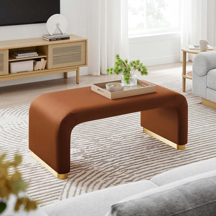 Modway EEI-6735 Koda Performance Velvet Waterfall Ottoman Modway