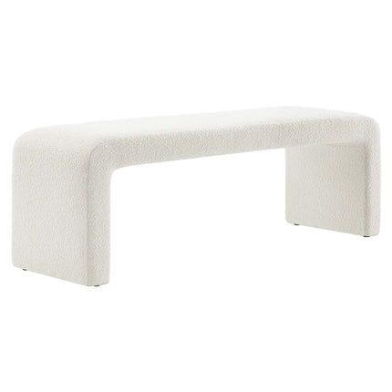 Modway EEI-6736 Simba Boucle Fabric Waterfall Long Bench - Plaza Home Decor