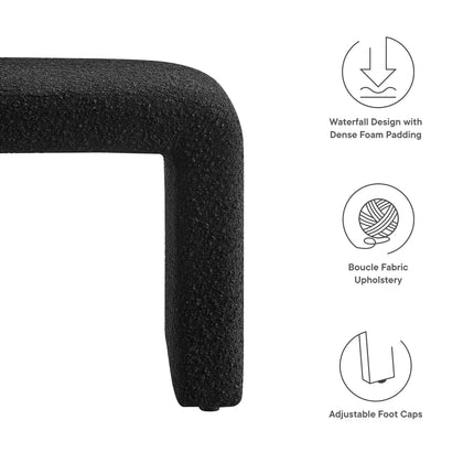 Modway EEI-6737 Simba Boucle Fabric Waterfall Stool Modway