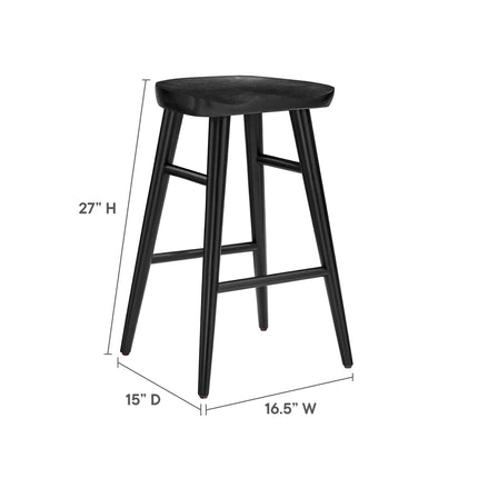Modway EEI-6739 Saville Backless Wood Counter Stools Set of 2 Modway